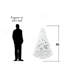 Arbre de Noël 7,5 pi avec fil mémoire, arbre en PVC artificiel à charnière de 1200 pointes, arbre de Noël de Noël facile à assembler pour la décoration intérieure (ornements non inclus)-1018964297