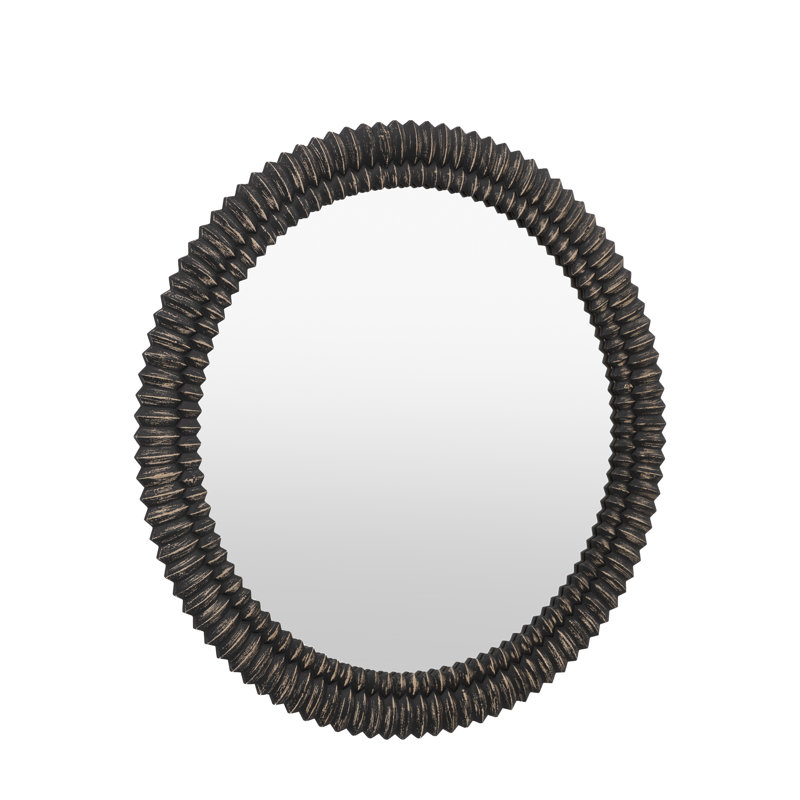 Janette Mirror, 90 cm H x 90 cm W, Black Wash