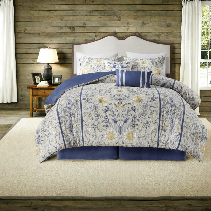 Elegant Cotton Bedding Sets, Botanical Farmhouse Style, Perfect For Home