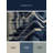 Machine Washable Parez Varanasi Ghats Global Inspired Block Print Rug in Gray – Navy Binding-521725574