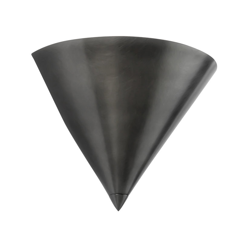 Versus 8-in Brass Wall Sconce, Silver
