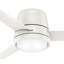 Ventilateur de plafond encastré à DEL 3 pales 44 "avec commande murale et ensemble d'éclairage inclus Commodus-45186212