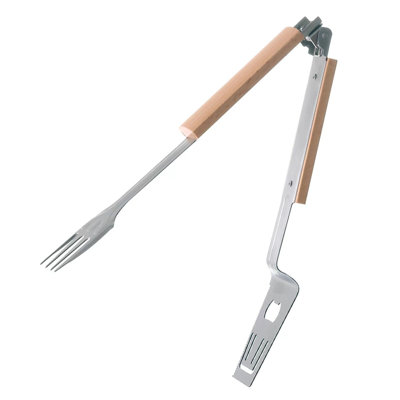 Bouteille d'eau 5 en 1 Accessoires de barbecue Outils de barbecue en acier inoxydable Tourneurs de grilles Fourches de gril Pinces de barbecue et ouvre-bouteilles Scies à viande Pinces de gril amovibles