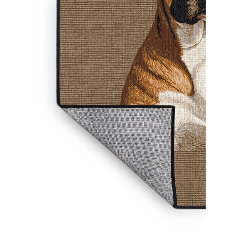  Tapis lavable pour chien Podengo, Carré 8 pi