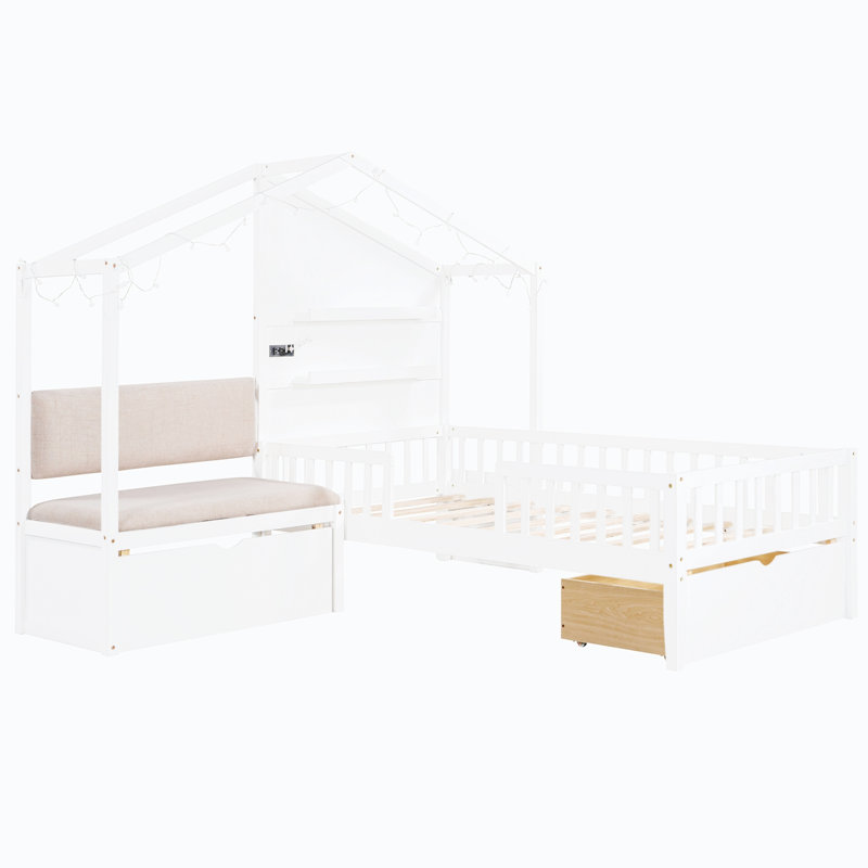Lit plateforme 67,03 po Morrisville, Blanc