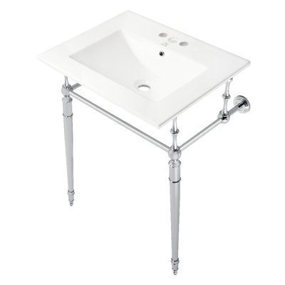 Lavabo de salle de bain console Edwardian