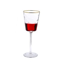 Vintage Melinda Crystal Wine Goblet Glass (6) Frosted Crystal Clear - Ruby  Lane