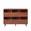 Armoire de rangement multimédia avec tablettes ouvertes Harmony