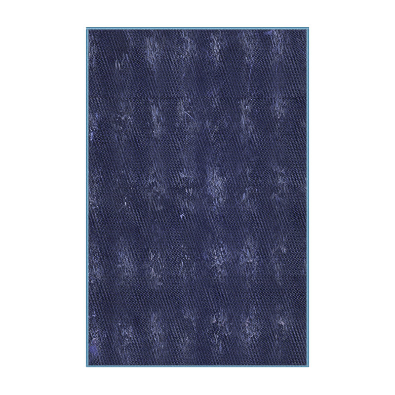 Tapis 100% à motifs lavables à la machine 2989 Pat1629 BLU, Rectangle 2 pi x 3 pi