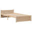 Bookcase Bed Without Mattress Single Solid Wood Pine-194767394