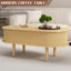 Table basse à plateau relevable cannelé avec compartiment caché-1572005499