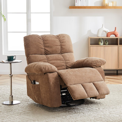 Power Lift Recliner with Heat and Massage, Infinite Position, Sidepocket by Ebern Designs