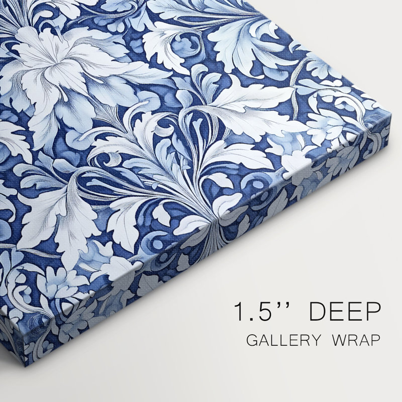 WM MORRIS Series DCXXI  -Premium Gallery Wrapped Canvas -Ready to Hang, H 18 po x l 12 po