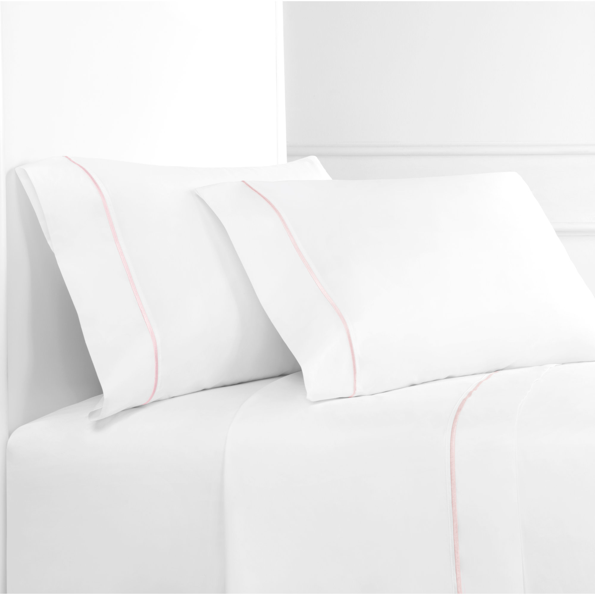 Benin 100% Cotton Percale Sheet Set, California King, Rose