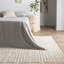 Hira Rectangle Geometric Machine Woven Polyester/Chenille Area Rug in Cream-1819632090