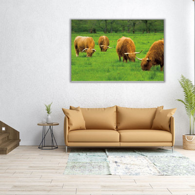 Bouvier écossais écossais, reproduction d'art sur toile