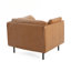 Chaise longue confortable en similicuir avec fabrication robuste pour la détente