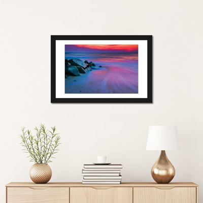 « coloré coucher delaware delaware bay », reproduction de photo sur toile