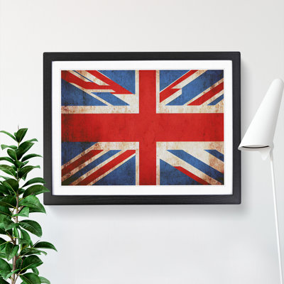 Abstract Union Jack Flag Vol.5 - Framed Print