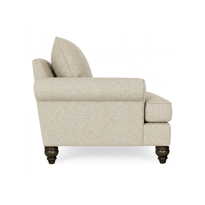 Ari Sofa by Stacy Garcia Home X Edgecombe Furniture, Tan Herringbone