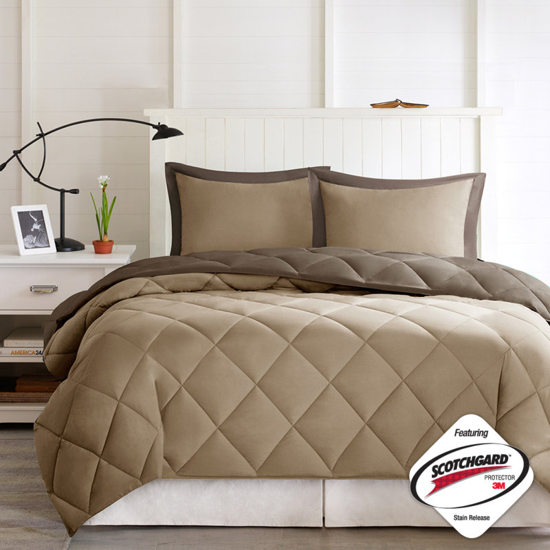  Ensemble d'édredon noir , Courtepointe pour lit simple + 1 taie décorative 
