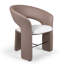 Chaise d'appoint festonnée à trois niveaux entièrement assemblée avec chenille texturée 3D et pieds en métal