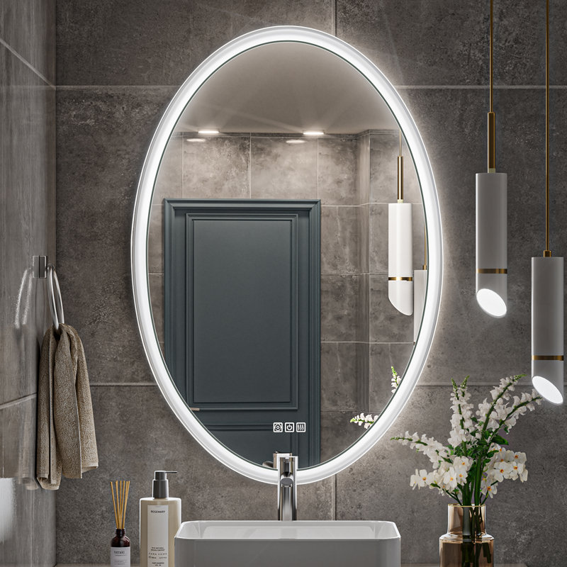Miroir mural de salle de bain Daania, 36 po x 24 po