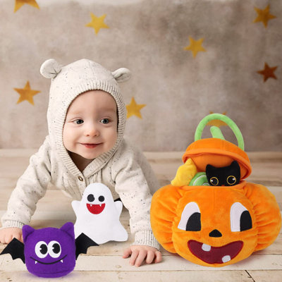 Maïs en peluche citrouille 5ct pour animaux