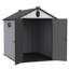 Remise de rangement pour outils 6 * 8Ft avec toit - plastique, installation extérieure