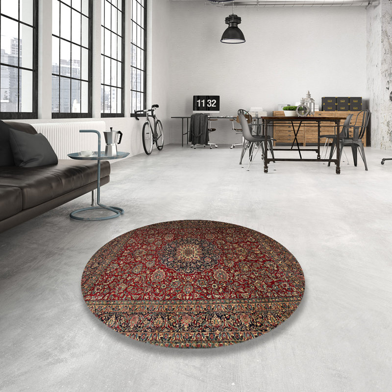 Laci Oriental Indoor Rug, Round 6'