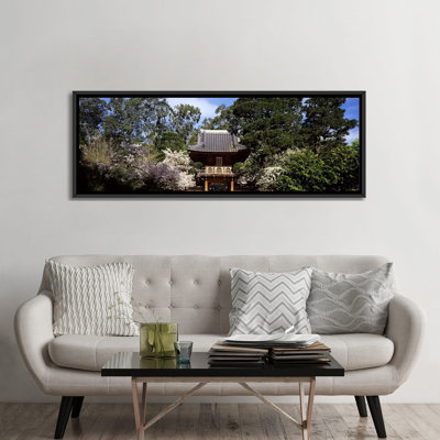 «Cerisiers en fleurs dans un jardin, jardin de thé japonais, Golden Gate Park, San Francisco, Californie», reproduction de photo sur toile