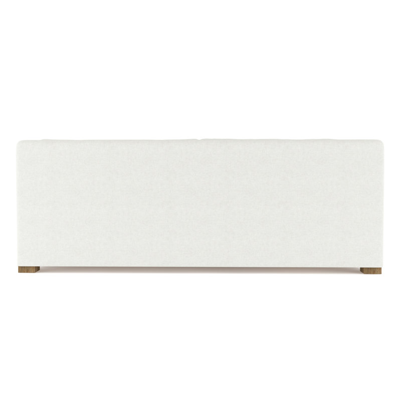 Crosby Slope Arm Sofa, 32.5" H x 96" W x 38" D, Weathered, Plush Velvet Blanc