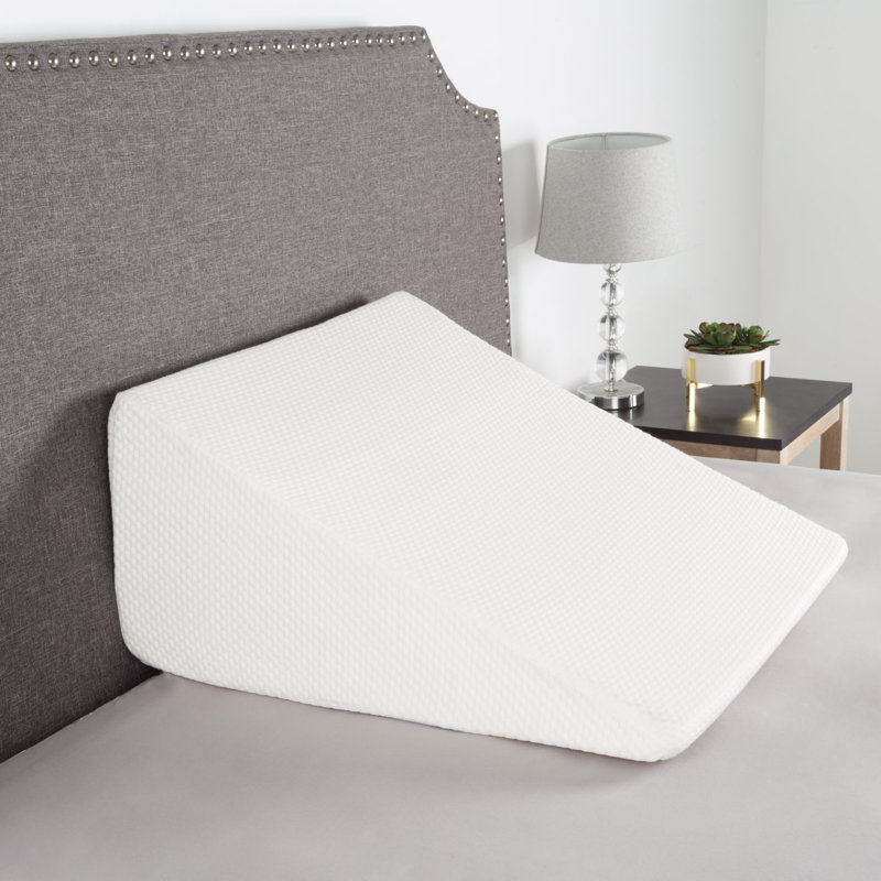 Coussin en mousse à mémoire de forme avec housse en fibre de bambou Middleburg, Ivoire