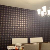 Irvin 33' L x 20.5 W Peel and Stick Wallpaper Roll AllModern Color: Blue/Gold