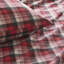 100% flanelle de coton, tissu écossais rouge, drap complet 4 pièces, drap-housse, entièrement élastique, lavable à la machine, aucune substance nocive -,
