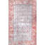 Tapis oriental rouge tissé à la machine 6 pi x 9 pi Berry
