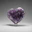 Genuine Amethyst Crystal Cluster Heart From Uruguay (366.9 Grams)