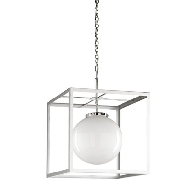 Luminaire suspendu carré unique 1 lumières