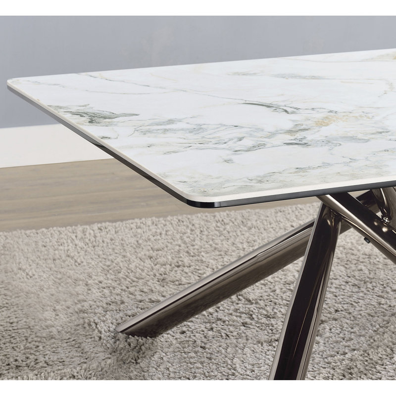 Table de bout, 22.53" H x 23.53" W x 23.53" D, White