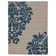 Tapis fait main Equelle ivoire et cobalt