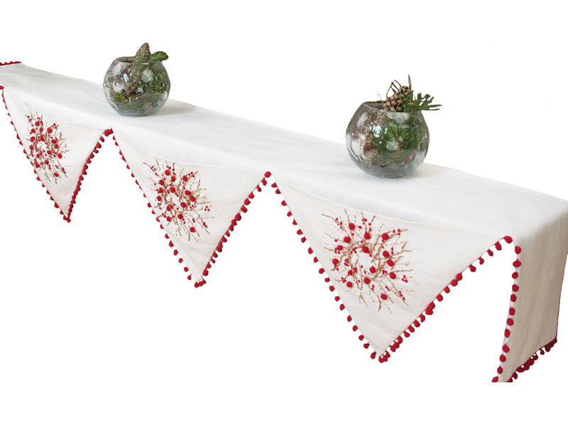 Manteau de polyester Holiday Berry Wreath