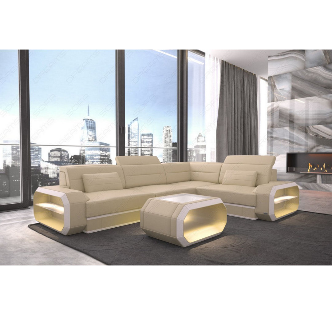 Ecksofa Verona Ledersofa