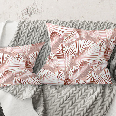 Coussin Golden Leaves I - Mid-Century