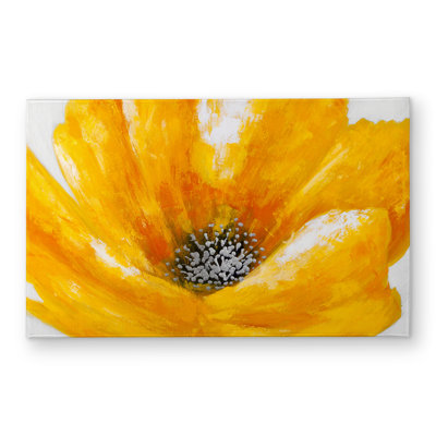 Beautiful Yellow Flower Door Mat - Modern Indoor Outdoor Decor