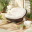 Chaise berçante moderne rembourrée