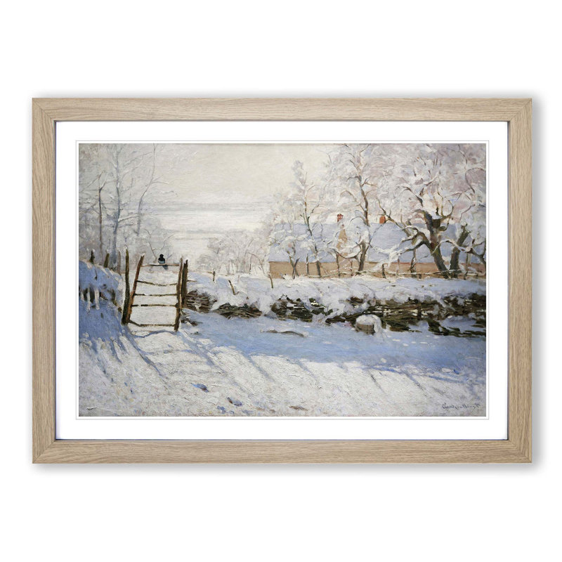Claude Monet - Single Picture Frame Painting, Oak