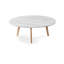 Table basse 31 "en marbre de Carrare italien avec pieds en chêne Andrea-996174184