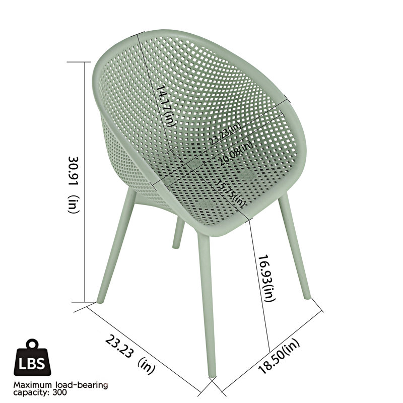 Ensemble de 2 chaises longues Modern, Vert pâle
