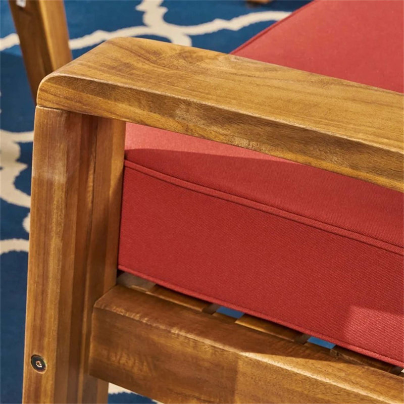 Fauteuil club Grenade, Tissu rouge