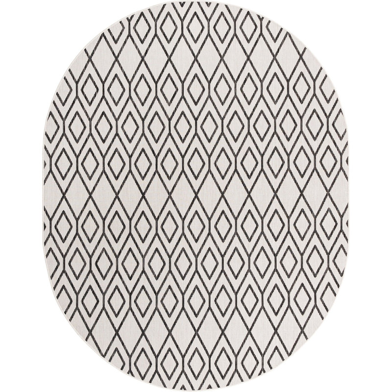 Outdoor Destiny Area Rug , Oval 7'10" x 10'
